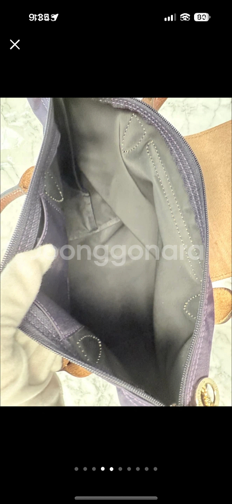 정품 LONGCHAMP 르 플리아 토트백--6