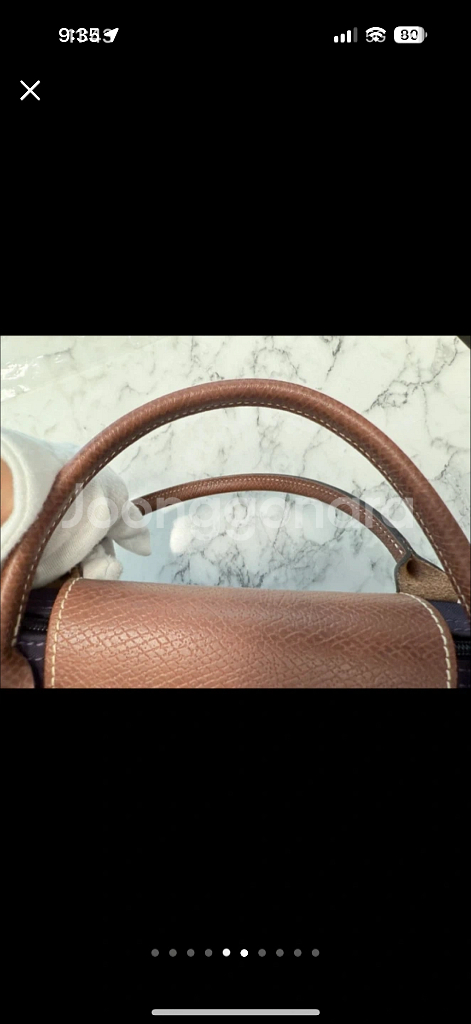 정품 LONGCHAMP 르 플리아 토트백--7