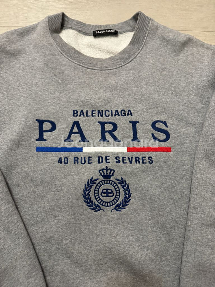 발렌시아가 파리스 로고 맨투맨--2