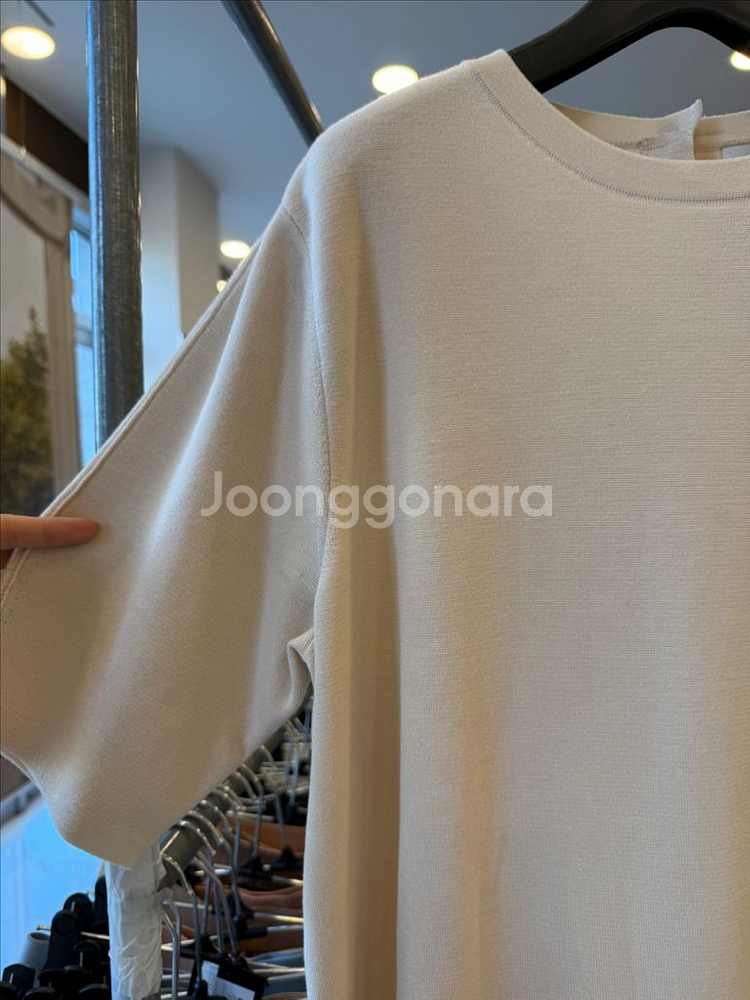 한섬 래트바이티(LATT) 그린 베이지 니트 롱원피스--4