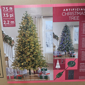 7.5피트 LED 전구 크리스마스 트리