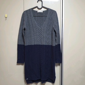 라코스테 브이넥 니트 원피스(호칭34,90)/2.5만원