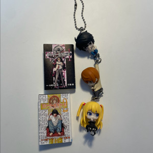 데스노트 가챠 일괄 연결 대롱 키링 만화책 콩가샤 엘 라이토 미사