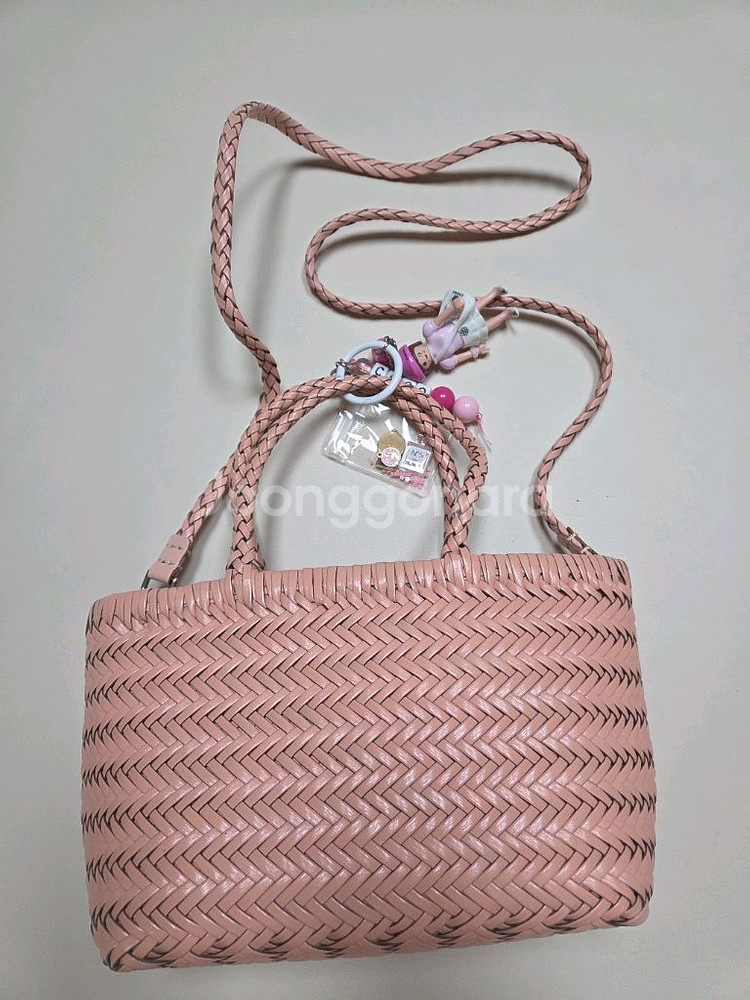 소가죽 라탄백--1