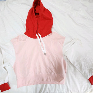 캘빈클라인배색 후드티S