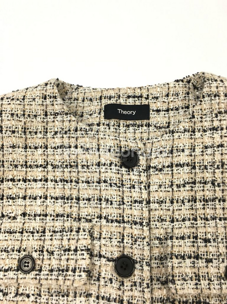 25년도 띠어리 트위드 코트 자켓--3