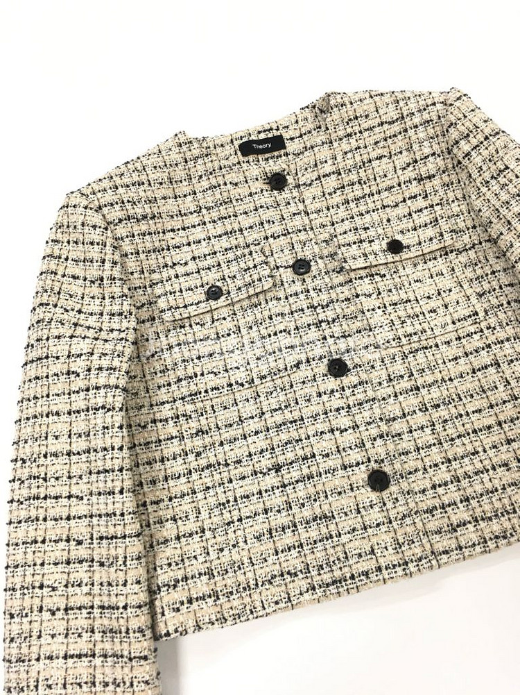 25년도 띠어리 트위드 코트 자켓--1