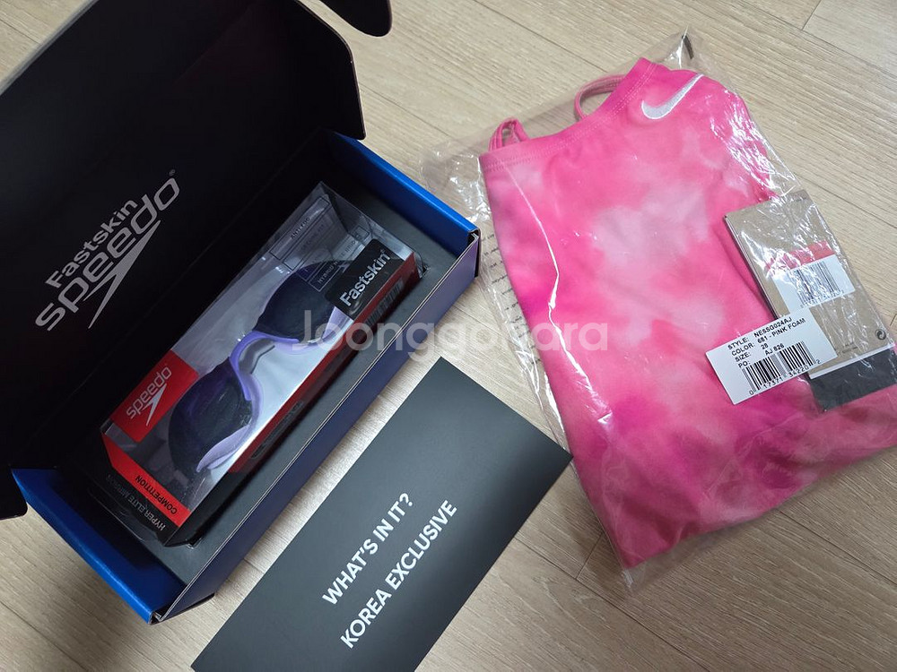 스피도 하이퍼엘리트 광안리 수경 (마그넷 포함), 나이키 클라우드 위스퍼 컷아웃 28 (미개봉)--1