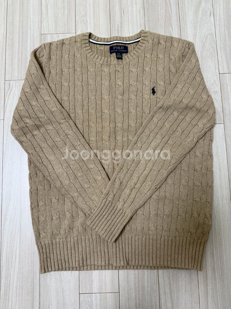 폴로 보이즈 니트 L 라지 베이지--0