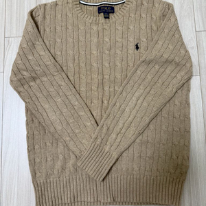폴로 보이즈 니트 L 라지 베이지
