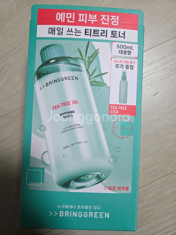 브링그린 티트리 시카 수딩 토너 500ml + 미스트--0