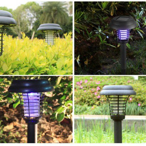 태양광 모기퇴치기 캠핑 태양열 전기 모기 퇴치 LED 포충기