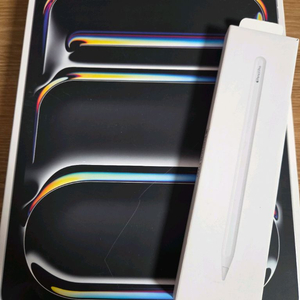 아이패드프로13 m4 256 실버 와이파이+애플펜슬프로(올해 7월 구매, 배터리 100)