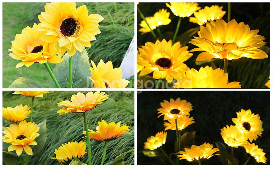 태양광 정원등 LED 태양열 가로등 잔디등 꽃등 조경 전구--0