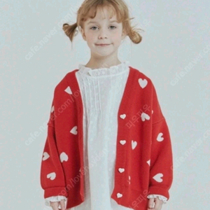 로아앤제인 하트 니트 가디건 라지 7-8세