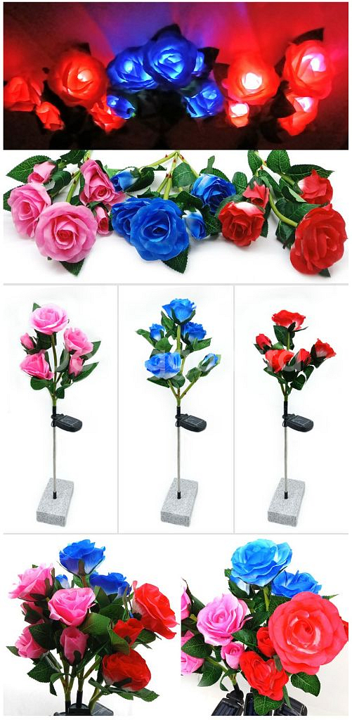 태양광 정원등 LED 태양열 가로등 잔디등 꽃등 조경 전구--0