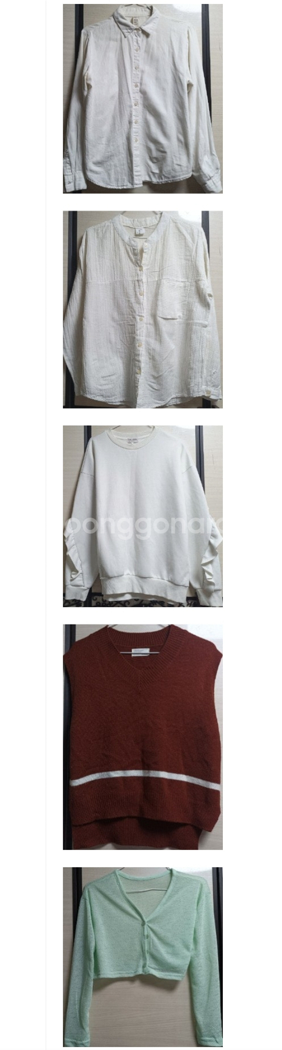 여성 가디건&니트&원피스 세트외 35벌 점퍼 자켓 가디건 청바지 가방외 다드려요--3