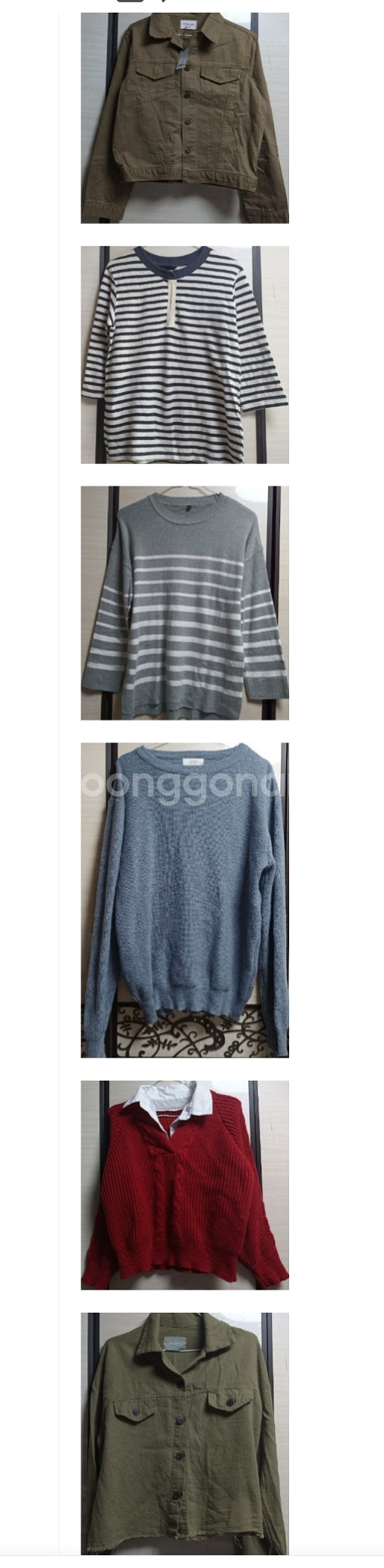 여성 가디건&니트&원피스 세트외 35벌 점퍼 자켓 가디건 청바지 가방외 다드려요--2