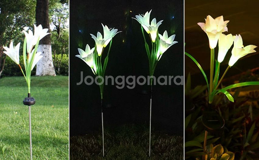 태양광 정원등 LED 태양열 가로등 잔디등 꽃등 조경 전구--0