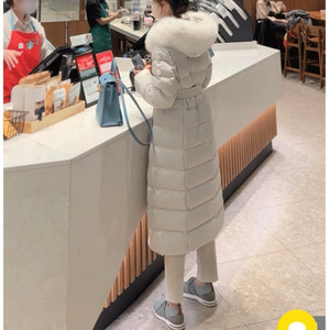 업클로젯 구스다운 패딩 롱코트