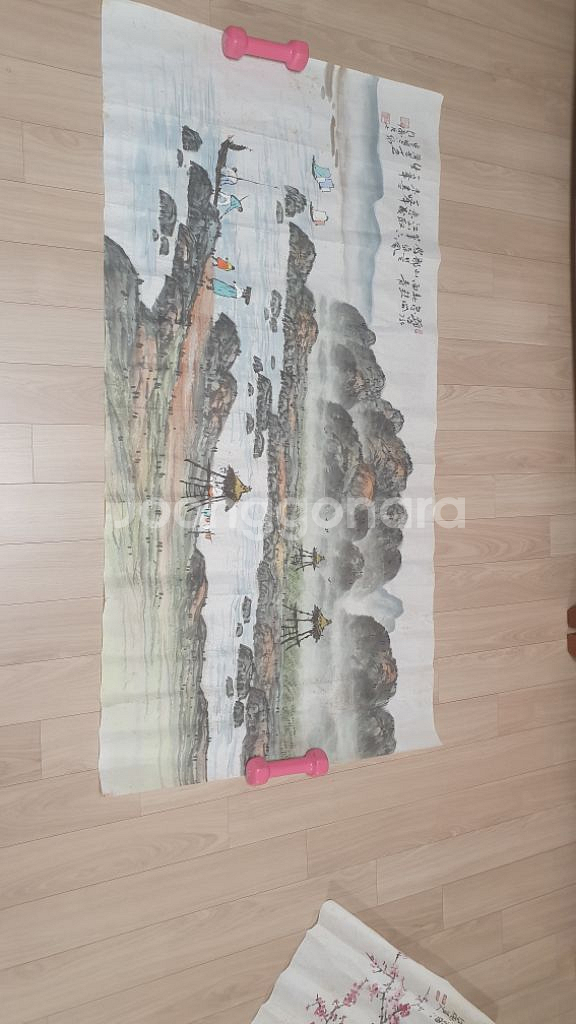 백포곽남배그림 가로1m30cm세로69cm--0