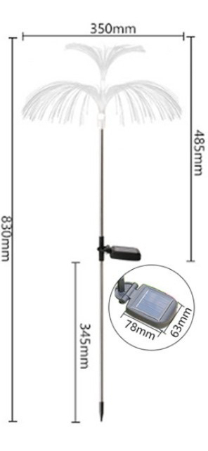 태양광 정원등 LED 태양열 가로등 잔디등 꽃등 조경 전구--3