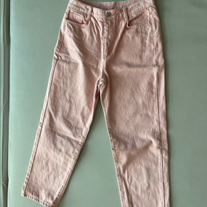 CALIN 꺌랑 피그먼트 연핑크 데님 팬츠 size 3