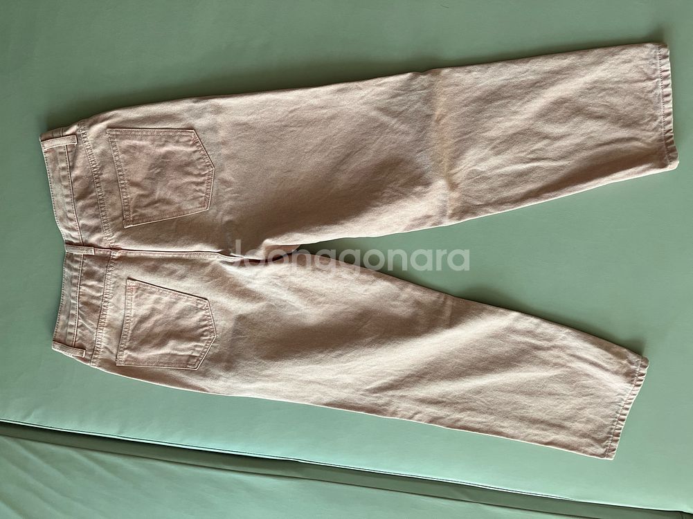 CALIN 꺌랑 피그먼트 연핑크 데님 팬츠 size 3--1