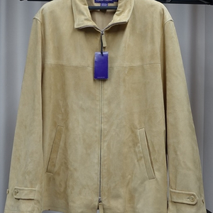 랄프 로렌 퍼플 라벨 카멜 스웨이드 자켓