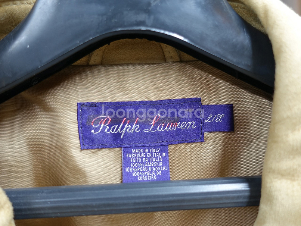 랄프 로렌 퍼플 라벨 카멜 스웨이드 자켓--5