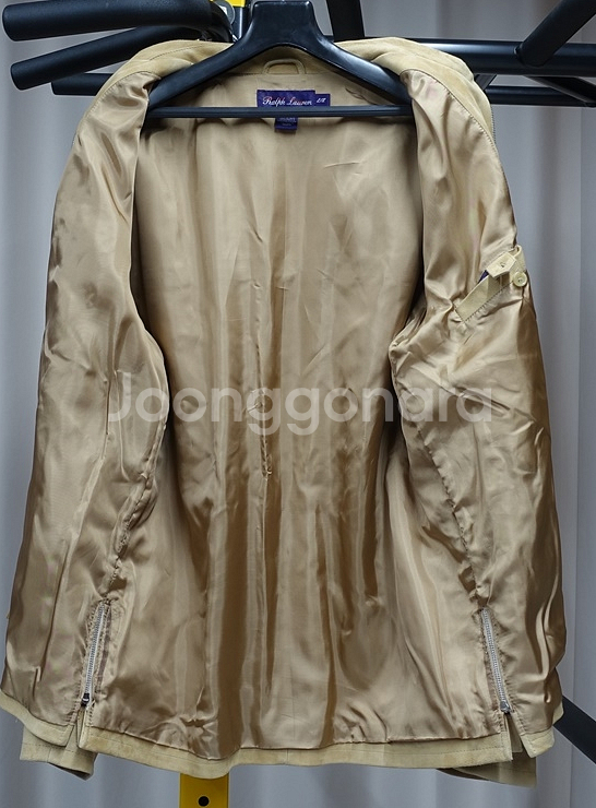 랄프 로렌 퍼플 라벨 카멜 스웨이드 자켓--3