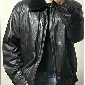 대동모피 소가죽 봄버 자켓