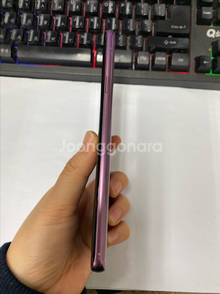 갤럭시S9플러스 퍼플 외관깔끔 64GB 잔상폰 게임폰 업무폰--6