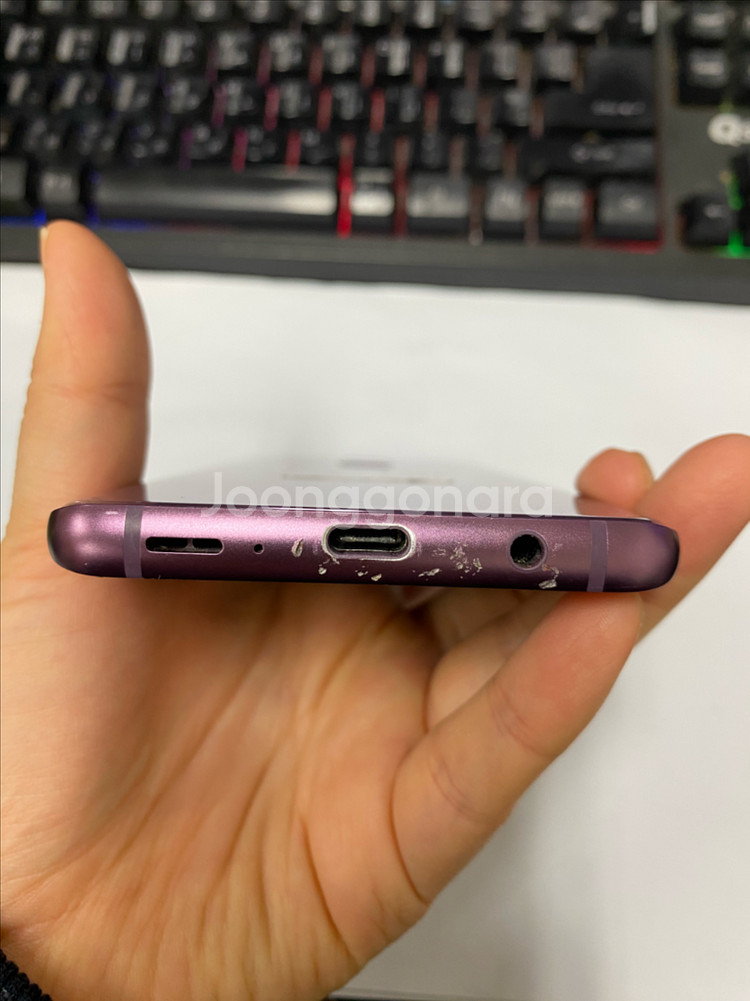 갤럭시S9플러스 퍼플 외관깔끔 64GB 잔상폰 게임폰 업무폰--7