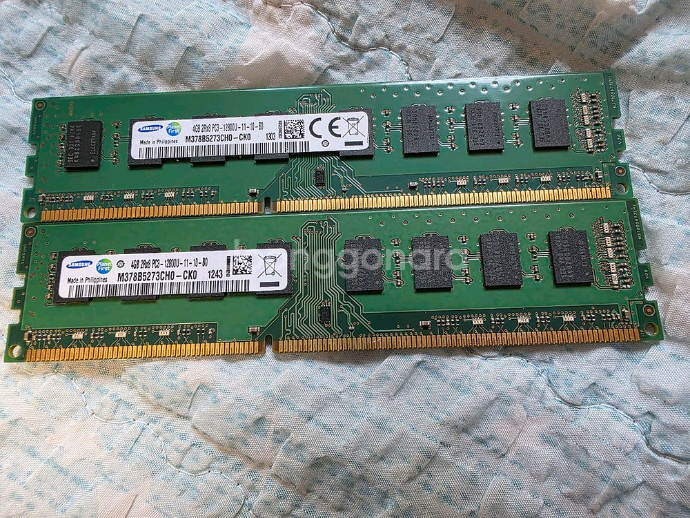 삼성 DDR3 4GB 램 2개 세트 (총8GB)--0