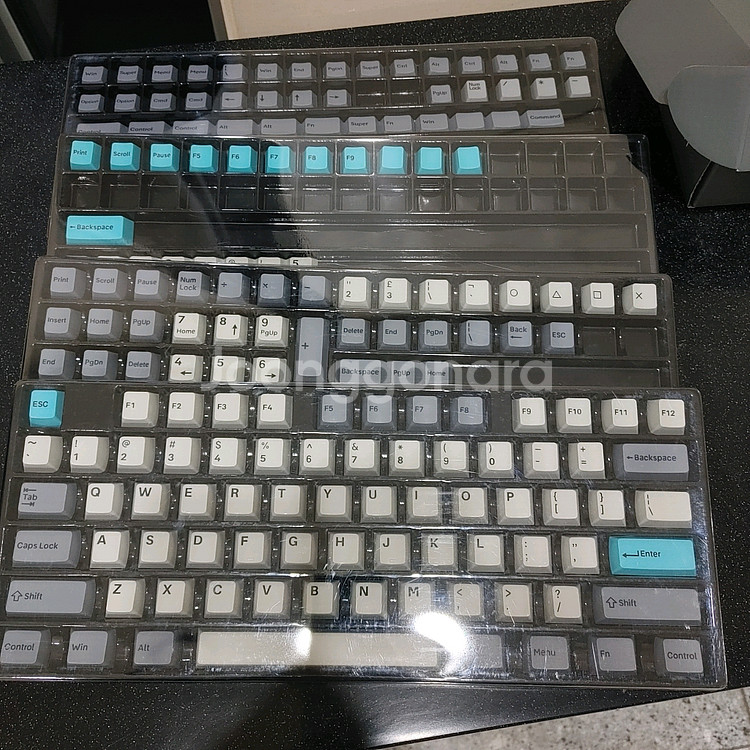 키크론 PBT 돌치블루 키캡 세트(219키)--0