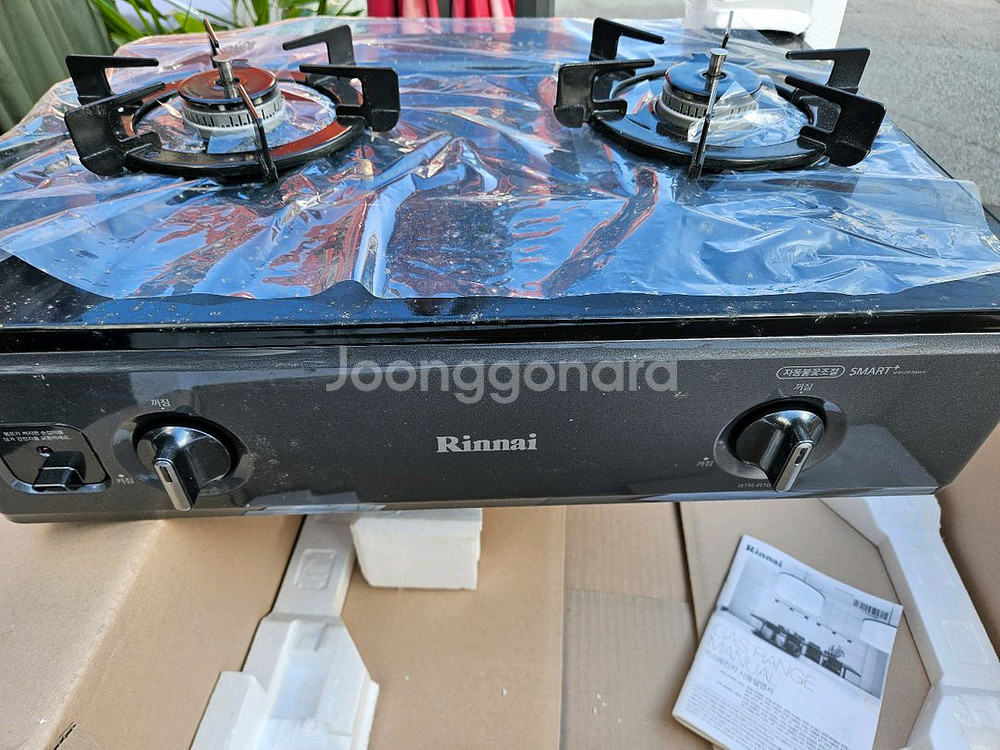 린나이 2구 가스레인지 LPG용. 미사용품--1