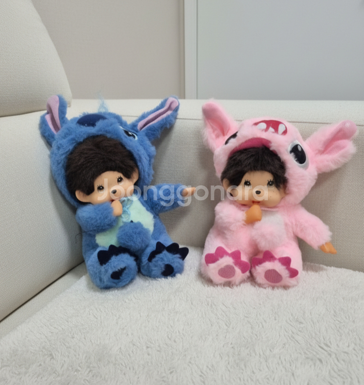 2개세트 몬치치인형 스티치코스튬 몬치치--0