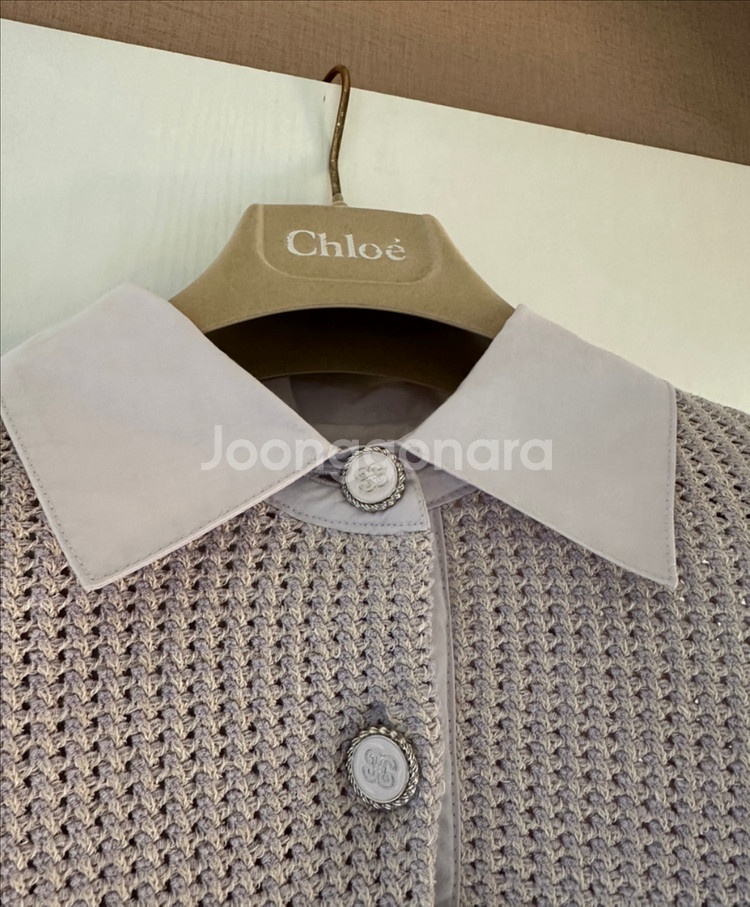 한섬 SJSJ 24 트위드 니트--1