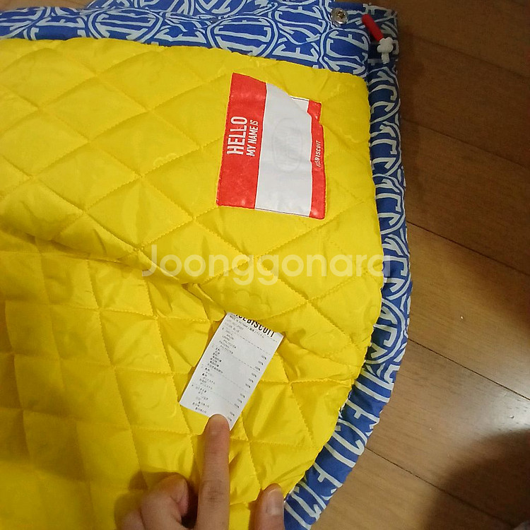 아이스비스킷 누빔 패딩 자켓 165호 상태 매우 좋음--3