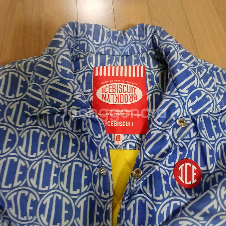 아이스비스킷 누빔 패딩 자켓 165호 상태 매우 좋음--4