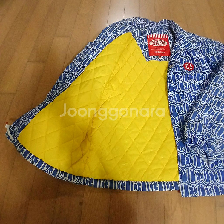 아이스비스킷 누빔 패딩 자켓 165호 상태 매우 좋음--5