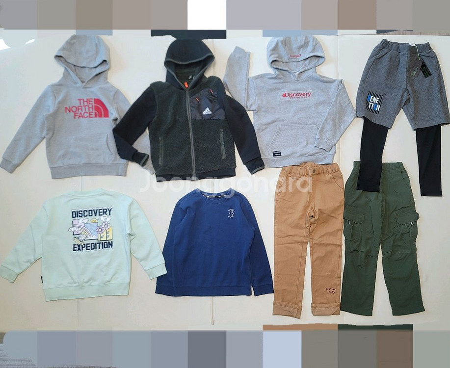 남아옷 130, 노스페이스,아디다스, 디스커버리, MLB, 베네통등--1