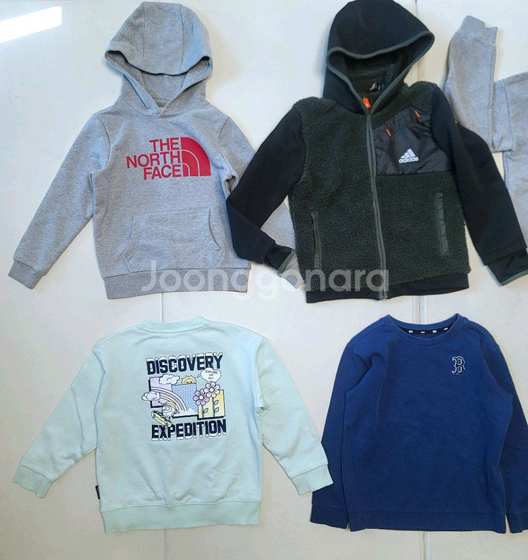 남아옷 130, 노스페이스,아디다스, 디스커버리, MLB, 베네통등--2