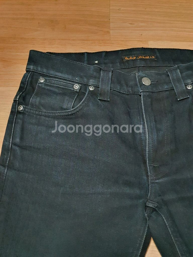 누디진 블랙 청바지 W31/L30 실제 29 슬림핏--2