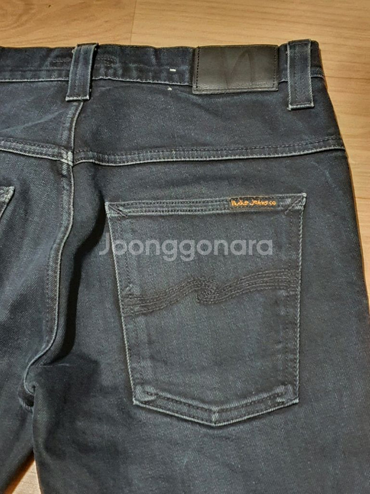 누디진 블랙 청바지 W31/L30 실제 29 슬림핏--5
