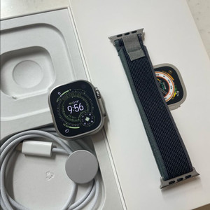 애플워치 울트라1 실버 SS급 배터리95퍼