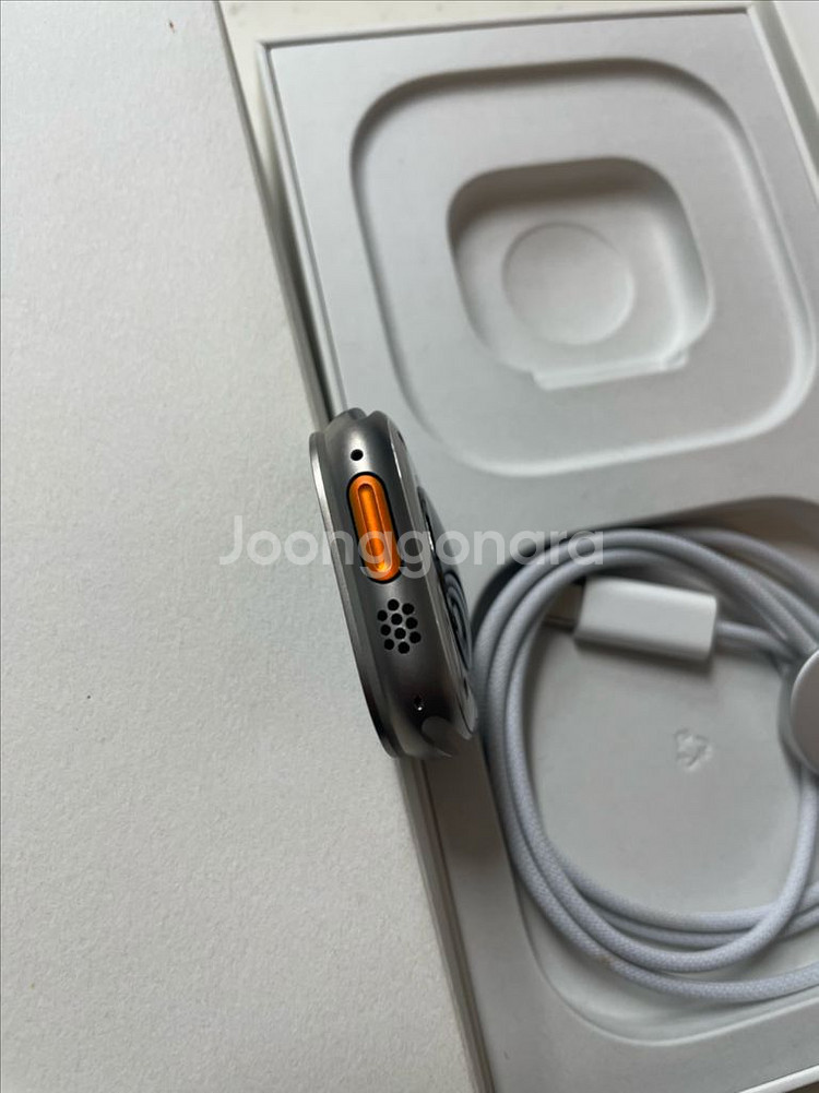 애플워치 울트라1 실버 SS급 배터리95퍼--5