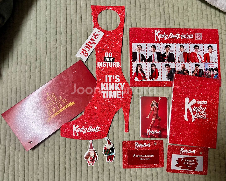 뮤지컬 킹키부츠 씨뮤 팝업 증정 굿즈 세트 전부--0