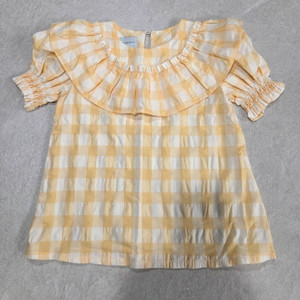 미포넷 체크 블라우스 10y